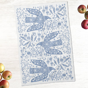 Paño De Cocina Paloma Azul