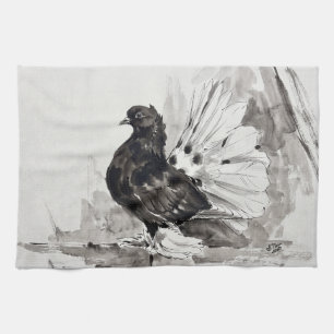Paño De Cocina Paloma Indian Fantail Eyeliner Gallina
