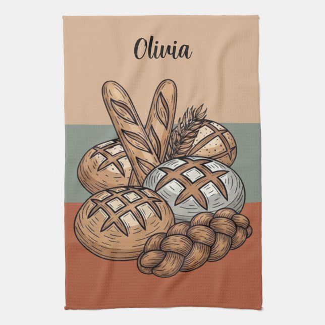 Paño De Cocina Pan de Campo Tradicional y Baguette (Vertical)