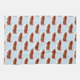 Paño De Cocina Pan Dulce Con Fresas Y Crema