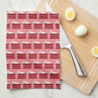 Panadería de pastelitos de capa de terciopelo rojo