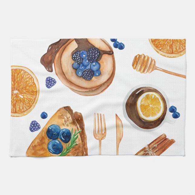 Paño De Cocina Pancakes modernos Kitchen Beauty Breakfast (Horizontal)
