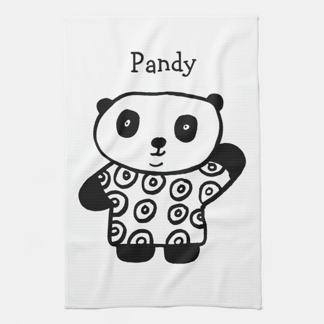 Paño De Cocina Pandy personalizado del Panda (Vertical)