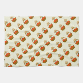 Paño De Cocina 🧺Panier de Citrouilles et Blé d'Automne