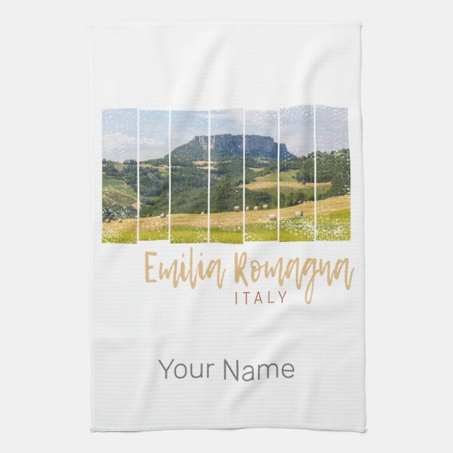 Paño De Cocina Panorama Emilia-Romagna Italia (Vertical)