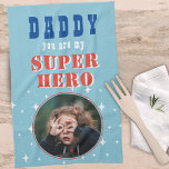 Paño De Cocina Papá mi superhéroe Fun Photo Fathers Day<br><div class="desc">Papá mi toalla de cocina del día de los padres de la foto del superhéroe. Añade tu foto y cambia a papá a papá,  Pap,  papá...  Diversión y lindo regalo para el mejor papá.</div>