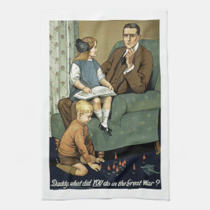 Paño De Cocina Papá, ¿qué hiciste en la Gran Guerra?