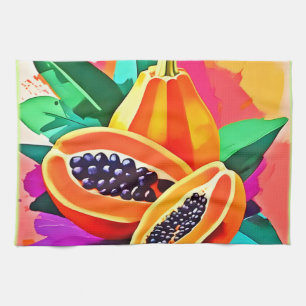Paño De Cocina Papaya en rodajas