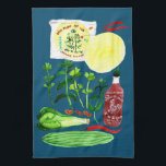 Paño De Cocina Papel de arroz vietnamita rota la receta color de<br><div class="desc">Esta es una de mis comidas favoritas para preparar,  así que ¡pinté la receta para ti! Personalizar con tu propio texto o déjalo. Revisa mi tienda para ver más artículos que coincidan!</div>