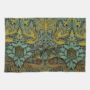 Paño De Cocina Papel de escritorio de William Morris Peacock Drag