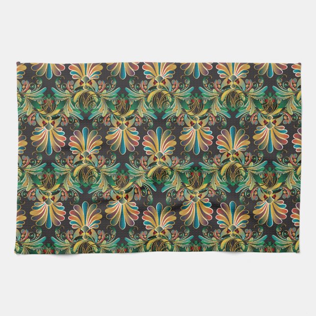 Paño De Cocina Papel de escritorio Ornate Flower Luxury (Horizontal)