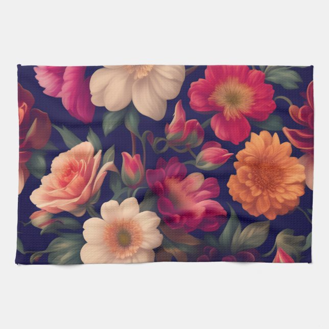 Paño De Cocina Papel de pared con motivos florales (Horizontal)