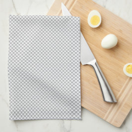 Paño De Cocina Papel de regalo gris con patrón de Navidad moderno