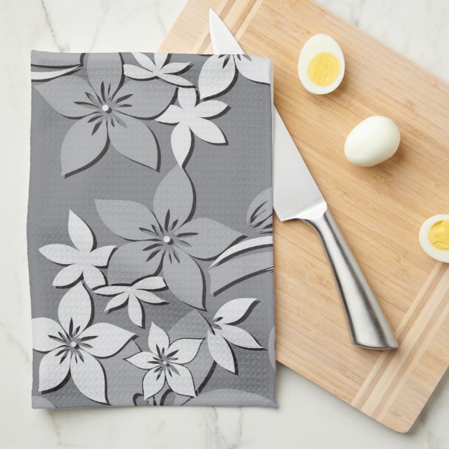 Paño De Cocina Papel pintado de flores 2 (Doblado Cuarto)