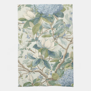 Paño De Cocina Papel pintado de magnolia pequeña sauce floral cos