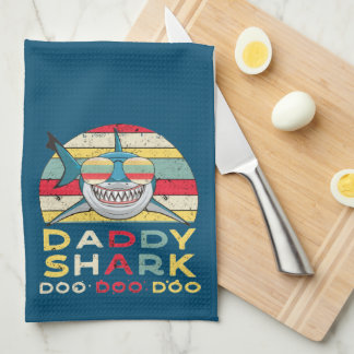 Paño De Cocina Papi vintage tiburón "Doo Doo Doo"