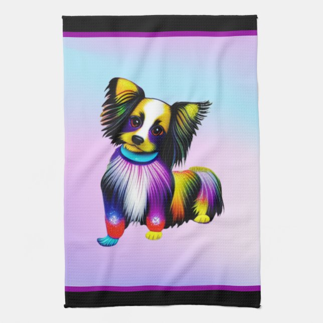 Paño De Cocina Papillion Pop Art Pastel (Vertical)