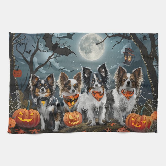 Paño De Cocina Papillon Halloween Spooky (Horizontal)