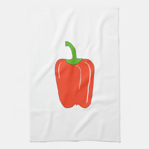 Paño De Cocina Paprika Rojo. Entero
