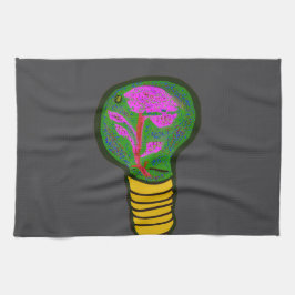 Paño De Cocina Paradise in a Light Bulb Kitchen Towel