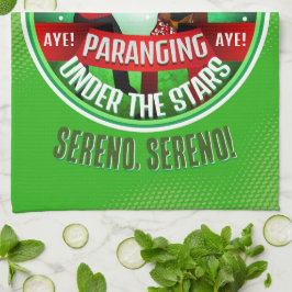 Paño De Cocina Parang Sereno Feliz Navidad en VERDE