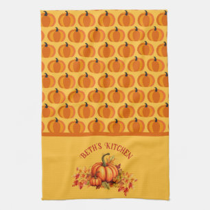 Paño De Cocina Parche de calabaza de cosecha