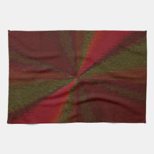 Paño De Cocina Parche de gradiente circular rojo a verde