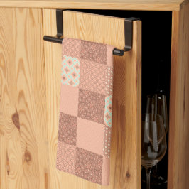 Paño De Cocina Parche Retró Rosa