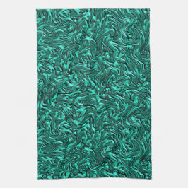 Paño De Cocina Parece verde jade texturado en la pared