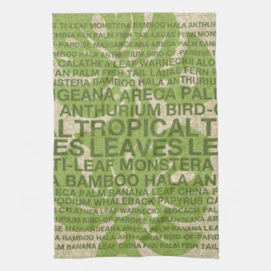 Paño De Cocina Pared de jardín tropical colgando y