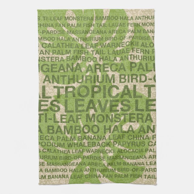 Paño De Cocina Pared de jardín tropical colgando y (Vertical)