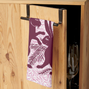 Paño De Cocina Pareja Art Nouveau de Conejos De Morgan y Morris