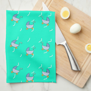 Paño De Cocina Pareja azul para bebés