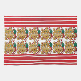 Paño De Cocina Pares del navidad del pan de jengibre