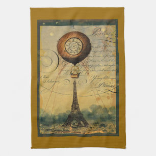 Paño De Cocina Paris Eiffel Tower Steampunk