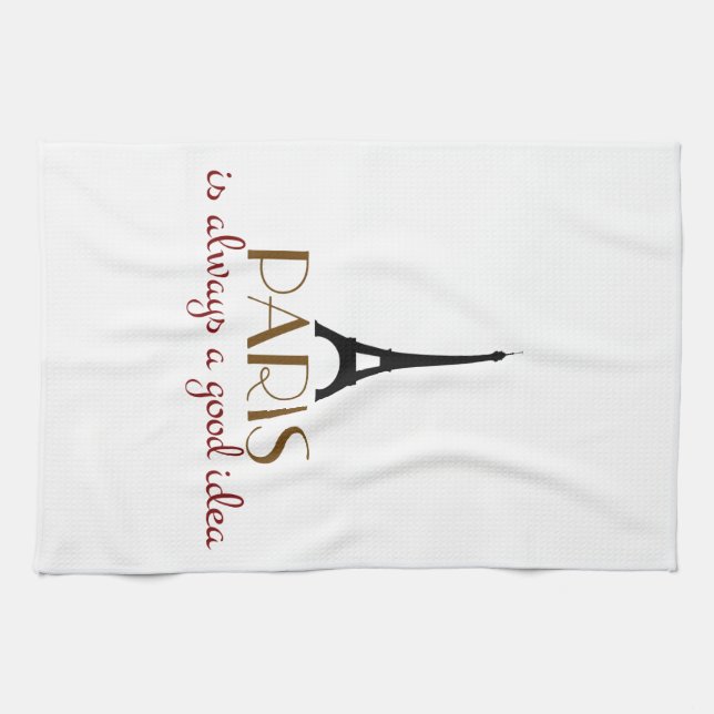 Paño De Cocina París es siempre una buena idea (Horizontal)