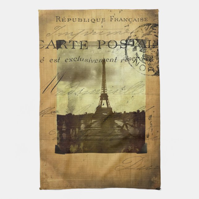 Paño De Cocina París matasellada (Vertical)