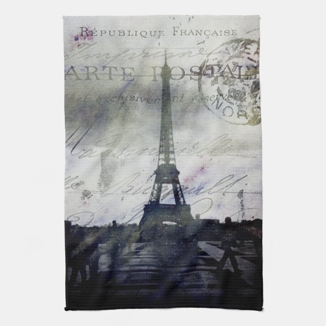 Paño De Cocina París texturizada en lavanda (Vertical)