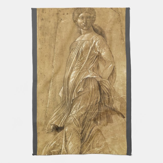 Paño De Cocina Parnassus, Musa bailarina de Andrea Mantegna (Vertical)