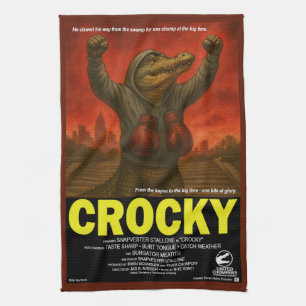 Paño De Cocina Parodia de película clásica Crocky
