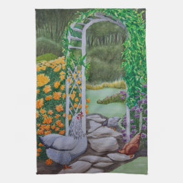 Paño De Cocina Parque del pollo feliz