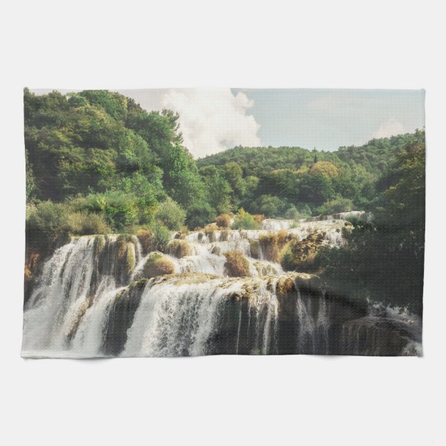 Paño De Cocina Parque nacional Krka - cascada Buk Skradinski (Horizontal)