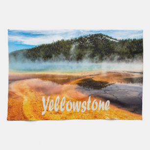 Paño De Cocina Parque nacional Yellowstone Montañas Naturaleza An