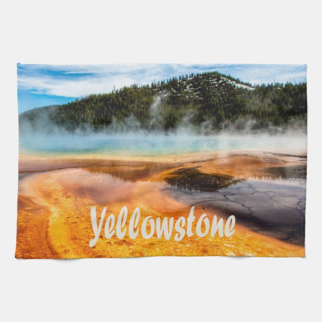 Paño De Cocina Parque nacional Yellowstone Montañas Naturaleza An (Horizontal)