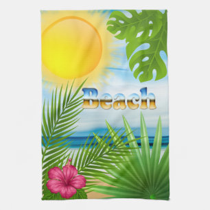 Paño De Cocina Parque Tropical Sunrise Beach