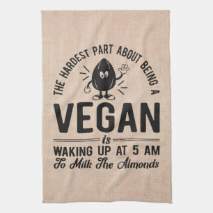 Paño De Cocina Parte más dura Vegan, Leche los almendros, diverti