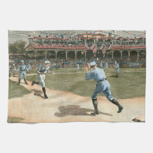 Paño De Cocina Partido de Béisbol de la Liga Nacional 1886