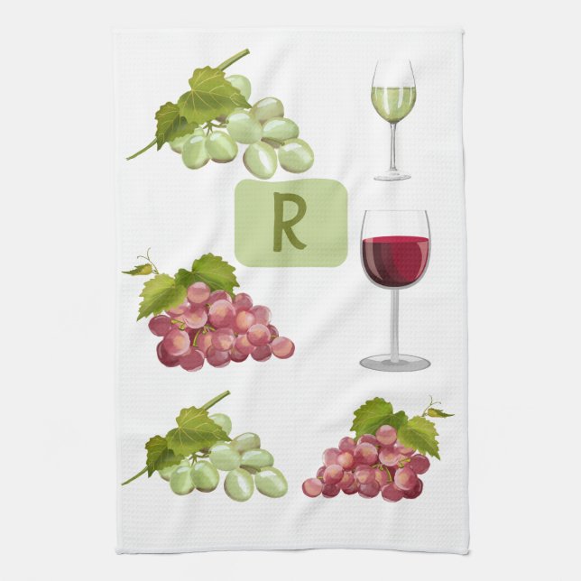 Paño De Cocina Pasar la Gaga Por Las Uvas (Vertical)
