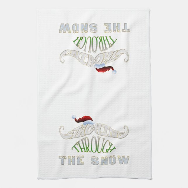 Paño De Cocina Pasar por la nieve (Vertical)