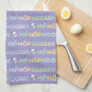 Paño De Cocina Pascua de Snoopy Hip Hop Hooray